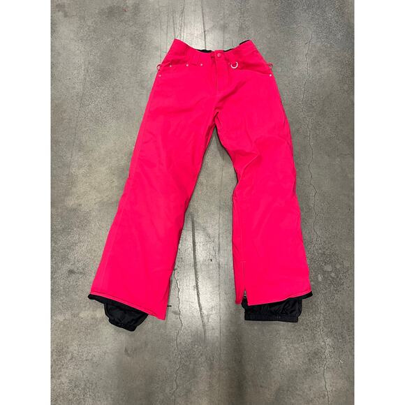 Billabong neon pink snow ski pants size medium lined - Picture 1 of 7